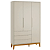 Guarda-Roupa BOOM Classic 3 Portas e 3 Gavetas pés madeira - Imagem 2