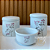 Kit Higiene Bebê Flores Lilás – Bandeja Branca Retangular - Imagem 2