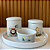 Kit Higiene Bebê Safari Baby 4 peças – Bandeja Redonda de Porcelana - Imagem 1