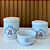 Kit Higiene Bebê Ursinho Azul com Garrafa Térmica – Bandeja Redonda de Porcelana - Imagem 5