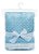 Manta baby Microfibra Pipoquinha com Sherpa - Azul - Imagem 3