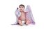 Manta Soft Baby Anti-alérgico Rosa Xadrez Ursinha - Imagem 3