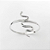 PULSEIRA BRACELETE COBRA SERPENTE LISO AJUSTÁVEL - PRATA 925 - Imagem 5