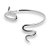 PULSEIRA BRACELETE COBRA SERPENTE LISO AJUSTÁVEL - PRATA 925 - Imagem 7