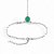 HAND CHAIN PULSEIRA DE MÃO COM PEDRA TURMALINA TURQUESA VERDE ANEL BOHO BALI  AJUSTÁVEL - PRATA 925 - Imagem 2