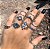 KIT DE ANÉIS LOREN COM PEDRAS BRANCAS - Imagem 1