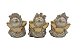 Trio sabedoria Ganesha baby | dourado | 8cm - Imagem 4