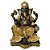 Ganesha marrom com dourado  | 15cm | Resina - Imagem 1