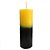Vela votiva | 260 gramas | Amarelo e preta - Imagem 1