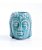 Réchaud Aromatizador cabeça buda Azul | Porcelana - Imagem 1