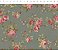 Tecido Floral Medio La Vie en Rose Cinza (MV003C03) - Imagem 1