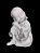 Buda Mão no Joelho Careca 17 cm - Imagem 1