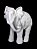 Elefante Pés Juntos Tromba na Pata 17 cm - Imagem 1