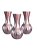 Kit 3 Vasinhos Decorativo Prata 12 cm - Imagem 1