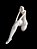 Dama Mãos no Joelho Sentada 22x34 cm - Imagem 1