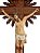Crucifixo em Madeira Cristo em Resina 150 cm Resplendor - Imagem 2
