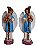 Anjos Candelabro Dupla Resina 60 cm - Imagem 1