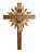 Crucifixo em Madeira Resplendor Cristo em Resina 38 cm - Imagem 1