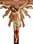 Crucifixo em Madeira 150 cm Resplendor Cristo em Resina 70 cm - Imagem 2