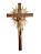 Crucifixo com Resplendor em Madeira Cristo em Resina 250 cm - Imagem 1