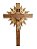Crucifixo com Resplendor em Madeira 70 cm Cristo em Resina 38 cm - Imagem 1