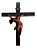 Crucifixo em Madeira 220 cm Cristo Estilizado em Resina 130 cm - Imagem 1