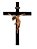 Crucifixo em Madeira 150 cm Cristo Estilizado em Resina 65 cm - Imagem 1