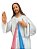 Jesus Misericordioso Resina 130 cm - Imagem 2