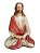 Jesus Meditando Gesso Pintado 23 cm - Imagem 1