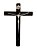 Crucifixo Madeira Cristo em Estanho Parade 33X23 cm - Imagem 1
