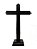 Crucifixo Madeira Cristo em Estanho de Mesa 30X18cm - Imagem 4