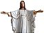 Jesus Cristo Braços Abertos Pintado Gesso 63 cm - Imagem 2