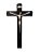 Crucifixo Madeira Cristo em Estanho de Parede 17x11 cm - Imagem 2