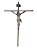 Crucifixo e Cristo em Estanho de Parede 25X18 cm - Imagem 3