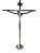 Crucifixo e Cristo em Estanho de Mesa 18x10 cm - Imagem 4