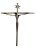 Crucifixo e Cristo em Estanho de Parede 29X21 cm - Imagem 4