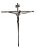 Crucifixo e Cristo em Estanho de Parede 29X21 cm - Imagem 1