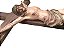 Crucifixo em Madeira 48 cm Cristo em Resina 25 cm - Imagem 2
