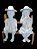 Casal Jardineiro M c/ Banco 37 cm - Imagem 1