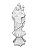 Nossa Senhora Auxiliadora Gesso 40 cm - Imagem 1