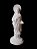 Santa Luzia Manto Bordado Gesso 20 cm - Imagem 1