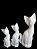 Trio de Gato M 34 cm - Imagem 1