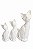 Trio de Gato M Gesso 34 cm - Imagem 1
