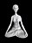 Yoga Meditando 15 cm - Imagem 1