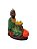 Africana Ajoelhada com cesta de Fruta Pintada 17 cm - Imagem 2