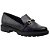 Sapato Mocassim Beira Rio Feminino Preto Com Enfeite - Imagem 3