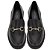 Sapato Mocassim Beira Rio Feminino Preto Com Enfeite - Imagem 1