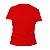Camiseta Poliéster Anti Pilling Vermelha Feminina - Imagem 3