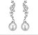 Brincos Zircônias com pérolas 00890 - Imagem 1