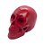 Crânio Vermelho 10cm de Gesso - Imagem 1